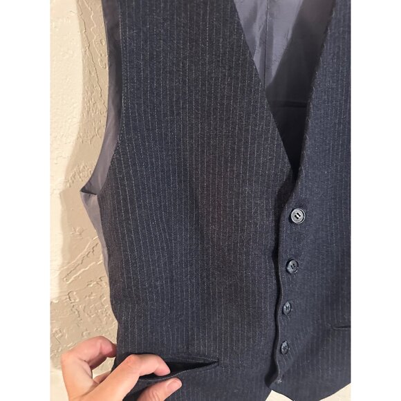 Yves Saint Laurent YSL Pinstriped Five Button Dress Vest - Picture 5 of 10